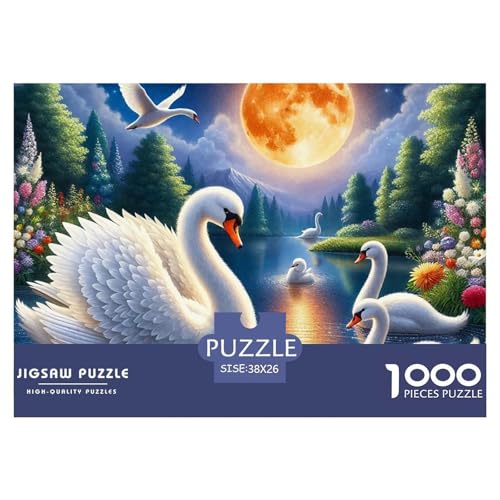 1000 Teile Schwan Geschicklichkeitsspiel Puzzles Für Erwachsen Herausforderung Spielzeug Premium Quality Geschenke Für Die Ganze Familie 38x26cm/1000pcs 1000 Teile Schwan Geschicklichkeitsspiel Puzzles Für Erwachsen Herausforderung Spielzeug Premium Quality Geschenke Für Die Ganze Familie 38x26cm/1000pcs von UJSDVNNJJ