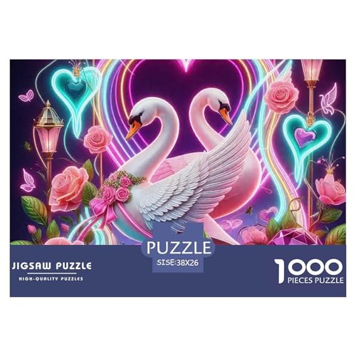 1000 Teile Schwan Geschicklichkeitsspiel Puzzles Für Erwachsen Lernspiel Premium Quality Geschenke Für Erwachsene Und Kinder Ab 14 Jahren 38x26cm/1000pcs 1000 Teile Schwan Geschicklichkeitsspiel Puzzles Für Erwachsen Lernspiel Premium Quality Geschenke Für Erwachsene Und Kinder Ab 14 Jahren 38x26cm/1000pcs von UJSDVNNJJ