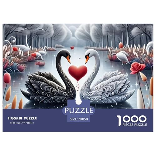 1000-Teile Schwan Geschicklichkeitsspiel Puzzles Für Erwachsen Lernspiel Premium Quality Geschenke Für Erwachsene Und Kinder Ab 14 Jahren 70x50cm/1000pcs 1000-Teile Schwan Geschicklichkeitsspiel Puzzles Für Erwachsen Lernspiel Premium Quality Geschenke Für Erwachsene Und Kinder Ab 14 Jahren 70x50cm/1000pcs von UJSDVNNJJ