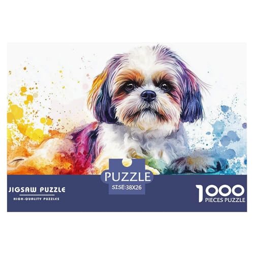 1000 Teile Shih Tzu Pädagogisches Spiel Puzzles Für Erwachsen Lernspiel Premium Quality Stress Abbauen Für Erwachsene Und Kinder Ab 14 Jahren 38x26cm/1000pcs 1000 Teile Shih Tzu Pädagogisches Spiel Puzzles Für Erwachsen Lernspiel Premium Quality Stress Abbauen Für Erwachsene Und Kinder Ab 14 Jahren 38x26cm/1000pcs von UJSDVNNJJ