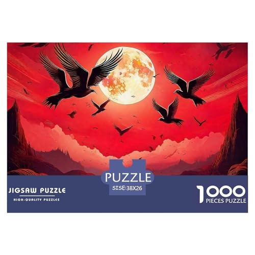 1000-Teile Sonnenfinsternis Geschicklichkeitsspiel Sonnenfinsternis Puzzles Für Erwachsen Lernspiel Premium Quality Stress Abbauen Für Erwachsene Und Kinder Ab 14 Jahren 38x26cm/1000pcs von UJSDVNNJJ