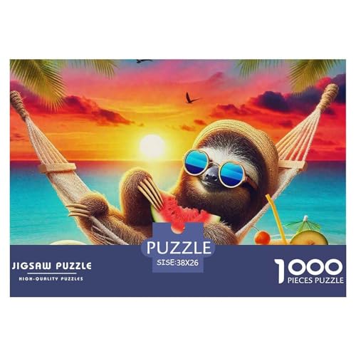 1000 Teile Sonnenuntergang Strand Pädagogisches Spiel Sonnenuntergang Strand Puzzles Für Erwachsen Lernspiel Premium Quality Stress Abbauen Für Die Ganze Familie 38x26cm/1000pcs von UJSDVNNJJ