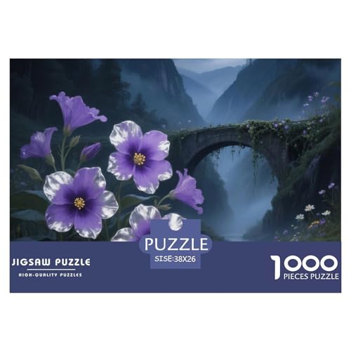 1000 Teile Violett Pädagogisches Spiel Puzzles Für Erwachsen Herausforderung Spielzeug Premium Quality Geschenke Für Die Ganze Familie 38x26cm/1000pcs von UJSDVNNJJ