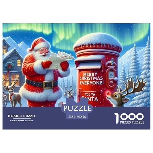 1000 Teile Weihnachtsmann Geschicklichkeitsspiel Puzzles Für Erwachsen Herausforderung Spielzeug Premium Quality Geschenke Für Die Ganze Familie 70x50cm/1000pcs von UJSDVNNJJ