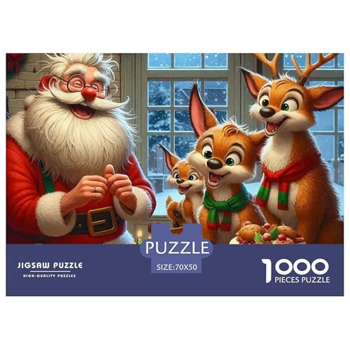 1000-Teile Weihnachtsmann Geschicklichkeitsspiel Puzzles Für Erwachsen Lernspiel Premium Quality Geschenke Für Erwachsene Und Kinder Ab 14 Jahren 70x50cm/1000pcs 1000-Teile Weihnachtsmann Geschicklichkeitsspiel Puzzles Für Erwachsen Lernspiel Premium Quality Geschenke Für Erwachsene Und Kinder Ab 14 Jahren 70x50cm/1000pcs von UJSDVNNJJ