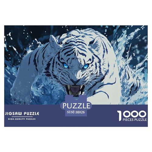 1000 Teile Weißer Tiger Pädagogisches Spiel Anime Puzzles Für Erwachsen Lernspiel Premium Quality Stress Abbauen Für Erwachsene Und Kinder Ab 14 Jahren 38x26cm/1000pcs 1000 Teile Weißer Tiger Pädagogisches Spiel Anime Puzzles Für Erwachsen Lernspiel Premium Quality Stress Abbauen Für Erwachsene Und Kinder Ab 14 Jahren 38x26cm/1000pcs von UJSDVNNJJ