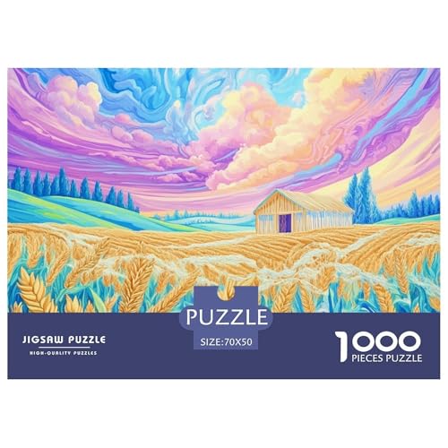 1000-Teile Weizenfeld Geschicklichkeitsspiel Puzzles Für Erwachsen Lernspiel Premium Quality Geschenke Für Erwachsene Und Kinder Ab 14 Jahren 70x50cm/1000pcs 1000-Teile Weizenfeld Geschicklichkeitsspiel Puzzles Für Erwachsen Lernspiel Premium Quality Geschenke Für Erwachsene Und Kinder Ab 14 Jahren 70x50cm/1000pcs von UJSDVNNJJ