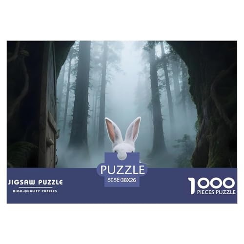 1000-Teile Wildtiere Geschicklichkeitsspiel Kaninchen Puzzles Für Erwachsen Herausforderung Spielzeug Premium Quality Geschenke Für Die Ganze Familie 38x26cm/1000pcs 1000-Teile Wildtiere Geschicklichkeitsspiel Kaninchen Puzzles Für Erwachsen Herausforderung Spielzeug Premium Quality Geschenke Für Die Ganze Familie 38x26cm/1000pcs von UJSDVNNJJ
