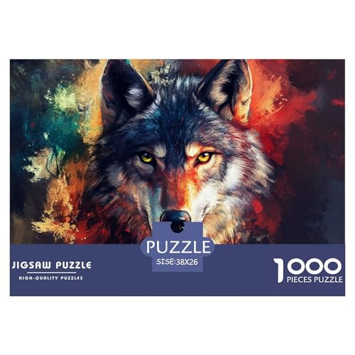 1000-Teile Wolf Geschicklichkeitsspiel Puzzles Für Erwachsen Lernspiel Premium Quality Stress Abbauen Für Erwachsene Und Kinder Ab 14 Jahren 38x26cm/1000pcs 1000-Teile Wolf Geschicklichkeitsspiel Puzzles Für Erwachsen Lernspiel Premium Quality Stress Abbauen Für Erwachsene Und Kinder Ab 14 Jahren 38x26cm/1000pcs von UJSDVNNJJ