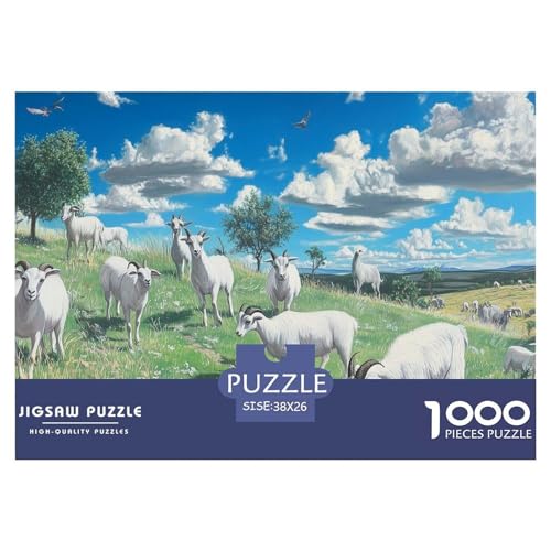 1000-Teile Ziege Pädagogisches Spiel Puzzles Für Erwachsen Lernspiel Premium Quality Geschenke Für Erwachsene Und Kinder Ab 14 Jahren 38x26cm/1000pcs 1000-Teile Ziege Pädagogisches Spiel Puzzles Für Erwachsen Lernspiel Premium Quality Geschenke Für Erwachsene Und Kinder Ab 14 Jahren 38x26cm/1000pcs von UJSDVNNJJ