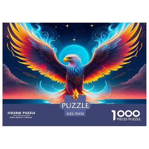 1000-teilige Adler Geschicklichkeitsspiel Puzzles Für Erwachsen Herausforderung Spielzeug Premium Quality Geschenke Für Die Ganze Familie 70x50cm/1000pcs von UJSDVNNJJ