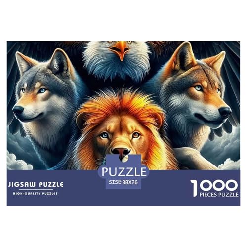 1000-teilige Adler Pädagogisches Spiel Puzzles Für Erwachsen Lernspiel Premium Quality Stress Abbauen Für Die Ganze Familie 38x26cm/1000pcs von UJSDVNNJJ