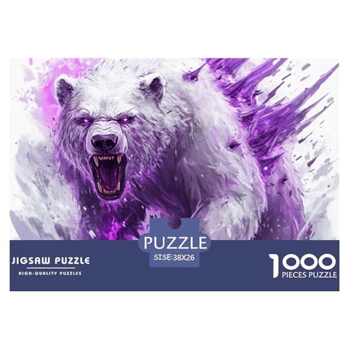 1000-teilige Bären Geschicklichkeitsspiel Puzzles Für Erwachsen Lernspiel Premium Quality Geschenke Für Die Ganze Familie 38x26cm/1000pcs von UJSDVNNJJ