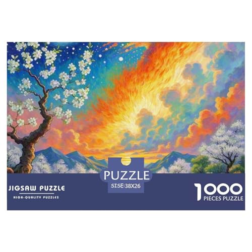 1000-teilige Birnenblüte Geschicklichkeitsspiel Puzzles Für Erwachsen Lernspiel Premium Quality Geschenke Für Erwachsene Und Kinder Ab 14 Jahren 38x26cm/1000pcs von UJSDVNNJJ