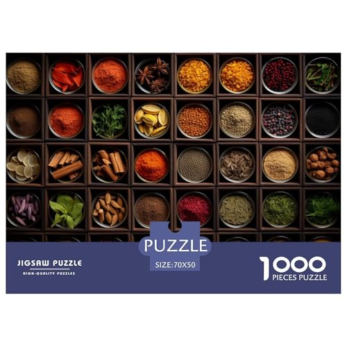 1000-teilige Bunte Gewürze Geschicklichkeitsspiel Puzzles Für Erwachsen Lernspiel Premium Quality Geschenke Für Die Ganze Familie 70x50cm/1000pcs 1000-teilige Bunte Gewürze Geschicklichkeitsspiel Puzzles Für Erwachsen Lernspiel Premium Quality Geschenke Für Die Ganze Familie 70x50cm/1000pcs von UJSDVNNJJ