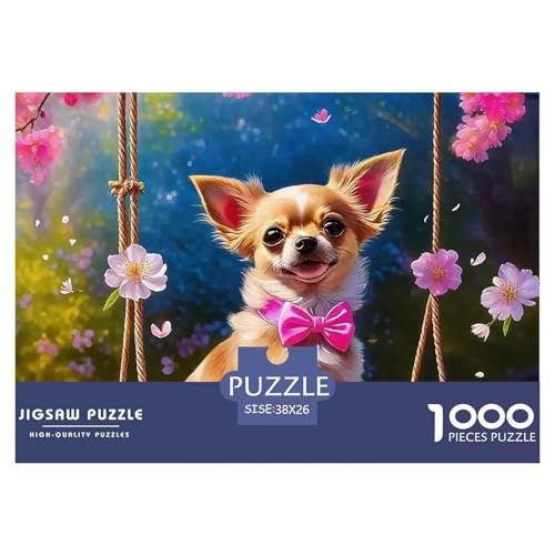 1000-teilige Chihuahua Geschicklichkeitsspiel Puzzles Für Erwachsen Lernspiel Premium Quality Geschenke Für Die Ganze Familie 38x26cm/1000pcs 1000-teilige Chihuahua Geschicklichkeitsspiel Puzzles Für Erwachsen Lernspiel Premium Quality Geschenke Für Die Ganze Familie 38x26cm/1000pcs von UJSDVNNJJ