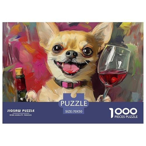 1000-teilige Chihuahua Geschicklichkeitsspiel Puzzles Für Erwachsen Lernspiel Premium Quality Geschenke Für Erwachsene Und Kinder Ab 14 Jahren 70x50cm/1000pcs 1000-teilige Chihuahua Geschicklichkeitsspiel Puzzles Für Erwachsen Lernspiel Premium Quality Geschenke Für Erwachsene Und Kinder Ab 14 Jahren 70x50cm/1000pcs von UJSDVNNJJ