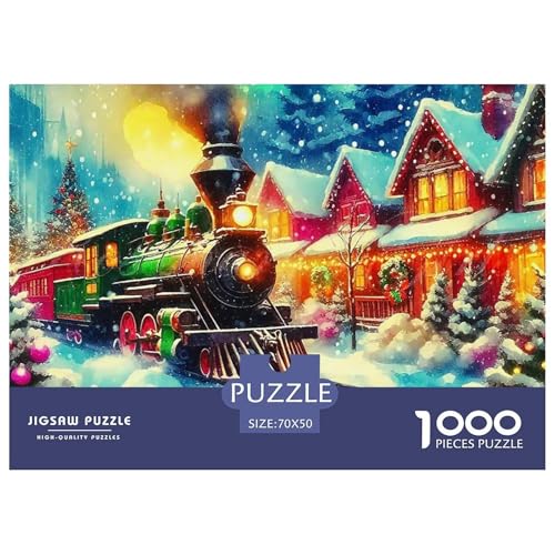 1000-teilige Dampfzug Geschicklichkeitsspiel Puzzles Für Erwachsen Lernspiel Premium Quality Geschenke Für Erwachsene Und Kinder Ab 14 Jahren 70x50cm/1000pcs 1000-teilige Dampfzug Geschicklichkeitsspiel Puzzles Für Erwachsen Lernspiel Premium Quality Geschenke Für Erwachsene Und Kinder Ab 14 Jahren 70x50cm/1000pcs von UJSDVNNJJ