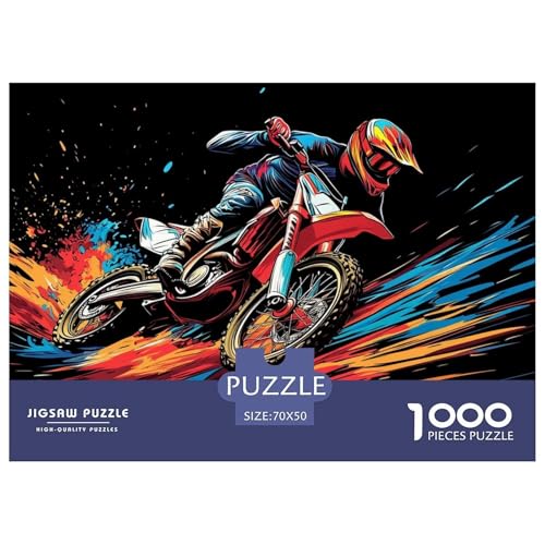 1000-teilige Dirt Bike Pädagogisches Spiel Puzzles Für Erwachsen Lernspiel Premium Quality Stress Abbauen Für Erwachsene Und Kinder Ab 14 Jahren 70x50cm/1000pcs 1000-teilige Dirt Bike Pädagogisches Spiel Puzzles Für Erwachsen Lernspiel Premium Quality Stress Abbauen Für Erwachsene Und Kinder Ab 14 Jahren 70x50cm/1000pcs von UJSDVNNJJ