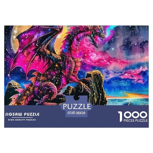 1000-teilige Drachen Geschicklichkeitsspiel Puzzles Für Erwachsen Lernspiel Premium Quality Geschenke Für Erwachsene Und Kinder Ab 14 Jahren 38x26cm/1000pcs von UJSDVNNJJ