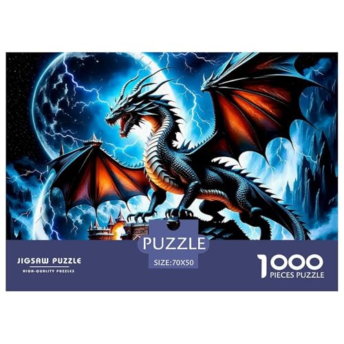 1000-teilige Drachen Geschicklichkeitsspiel Puzzles Für Erwachsen Lernspiel Premium Quality Geschenke Für Erwachsene Und Kinder Ab 14 Jahren 70x50cm/1000pcs von UJSDVNNJJ