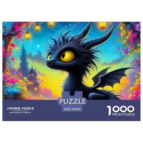 1000-teilige Drachen Geschicklichkeitsspiel Puzzles Für Erwachsen Lernspiel Premium Quality Stress Abbauen Für Erwachsene Und Kinder Ab 14 Jahren 70x50cm/1000pcs von UJSDVNNJJ