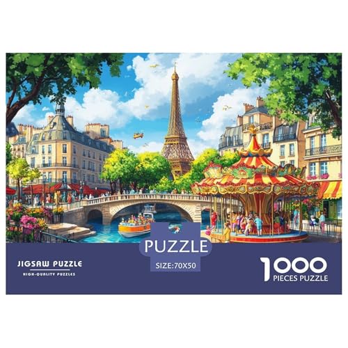 1000-teilige Eiffelturm Pädagogisches Spiel Puzzles Für Erwachsen Herausforderung Spielzeug Premium Quality Geschenke Für Erwachsene Und Kinder Ab 14 Jahren 70x50cm/1000pcs 1000-teilige Eiffelturm Pädagogisches Spiel Puzzles Für Erwachsen Herausforderung Spielzeug Premium Quality Geschenke Für Erwachsene Und Kinder Ab 14 Jahren 70x50cm/1000pcs von UJSDVNNJJ