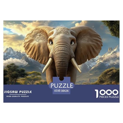 1000-teilige Elefanten Geschicklichkeitsspiel Puzzles Für Erwachsen Lernspiel Premium Quality Geschenke Für Die Ganze Familie 38x26cm/1000pcs 1000-teilige Elefanten Geschicklichkeitsspiel Puzzles Für Erwachsen Lernspiel Premium Quality Geschenke Für Die Ganze Familie 38x26cm/1000pcs von UJSDVNNJJ