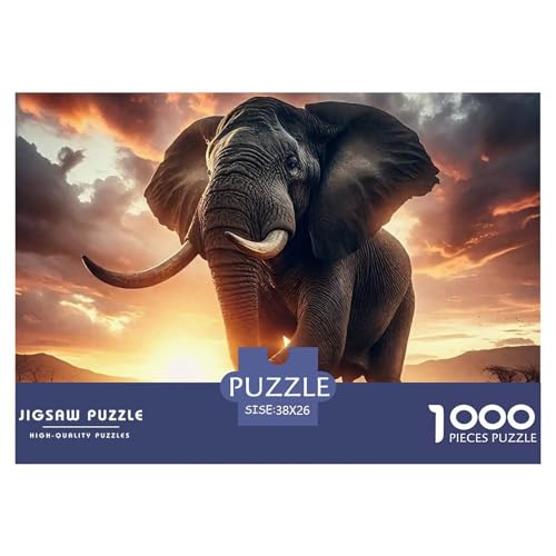 1000-teilige Elefanten Geschicklichkeitsspiel Puzzles Für Erwachsen Lernspiel Premium Quality Geschenke Für Erwachsene Und Kinder Ab 14 Jahren 38x26cm/1000pcs 1000-teilige Elefanten Geschicklichkeitsspiel Puzzles Für Erwachsen Lernspiel Premium Quality Geschenke Für Erwachsene Und Kinder Ab 14 Jahren 38x26cm/1000pcs von UJSDVNNJJ