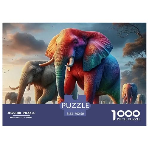 1000-teilige Elefanten Geschicklichkeitsspiel Puzzles Für Erwachsen Lernspiel Premium Quality Geschenke Für Erwachsene Und Kinder Ab 14 Jahren 70x50cm/1000pcs 1000-teilige Elefanten Geschicklichkeitsspiel Puzzles Für Erwachsen Lernspiel Premium Quality Geschenke Für Erwachsene Und Kinder Ab 14 Jahren 70x50cm/1000pcs von UJSDVNNJJ