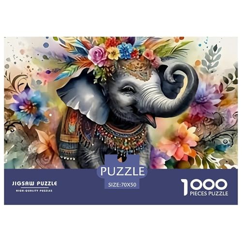 1000-teilige Elefanten Geschicklichkeitsspiel Puzzles Für Erwachsen Lernspiel Premium Quality Geschenke Für Erwachsene Und Kinder Ab 14 Jahren 70x50cm/1000pcs 1000-teilige Elefanten Geschicklichkeitsspiel Puzzles Für Erwachsen Lernspiel Premium Quality Geschenke Für Erwachsene Und Kinder Ab 14 Jahren 70x50cm/1000pcs von UJSDVNNJJ