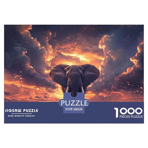 1000-teilige Elefanten Pädagogisches Spiel Puzzles Für Erwachsen Lernspiel Premium Quality Stress Abbauen Für Die Ganze Familie 38x26cm/1000pcs 1000-teilige Elefanten Pädagogisches Spiel Puzzles Für Erwachsen Lernspiel Premium Quality Stress Abbauen Für Die Ganze Familie 38x26cm/1000pcs von UJSDVNNJJ