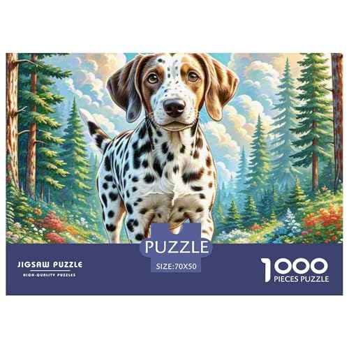 1000-teilige Englischer Springer Spaniel Geschicklichkeitsspiel Puzzles Für Erwachsen Herausforderung Spielzeug Premium Quality Stress Abbauen Für Die Ganze Familie 70x50cm/1000pcs von UJSDVNNJJ