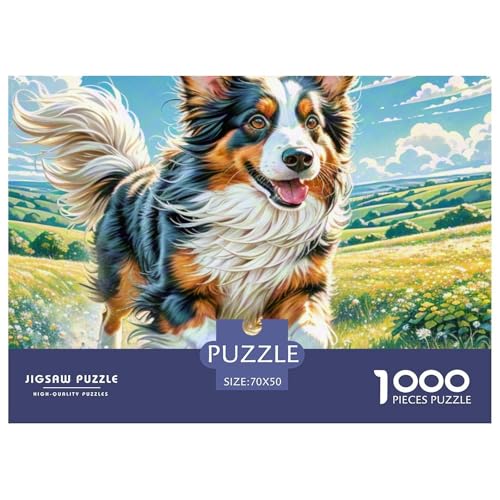 1000-teilige Englischer Springer Spaniel Pädagogisches Spiel Puzzles Für Erwachsen Lernspiel Premium Quality Stress Abbauen Für Erwachsene Und Kinder Ab 14 Jahren 70x50cm/1000pcs von UJSDVNNJJ