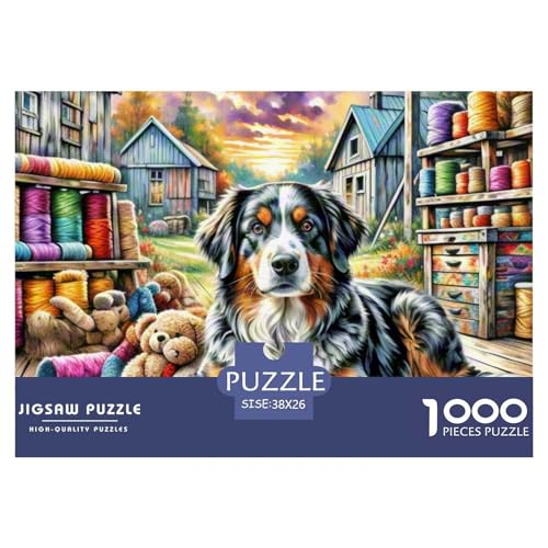 1000-teilige Finnischer Spitz Geschicklichkeitsspiel Puzzles Für Erwachsen Lernspiel Premium Quality Geschenke Für Die Ganze Familie 38x26cm/1000pcs von UJSDVNNJJ
