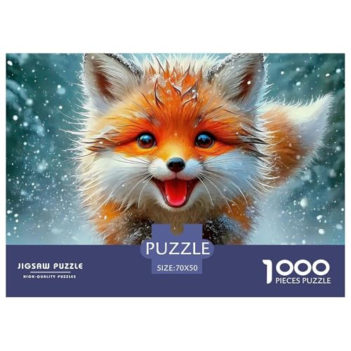 1000-teilige Fox Geschicklichkeitsspiel Puzzles Für Erwachsen Lernspiel Premium Quality Geschenke Für Erwachsene Und Kinder Ab 14 Jahren 70x50cm/1000pcs 1000-teilige Fox Geschicklichkeitsspiel Puzzles Für Erwachsen Lernspiel Premium Quality Geschenke Für Erwachsene Und Kinder Ab 14 Jahren 70x50cm/1000pcs von UJSDVNNJJ