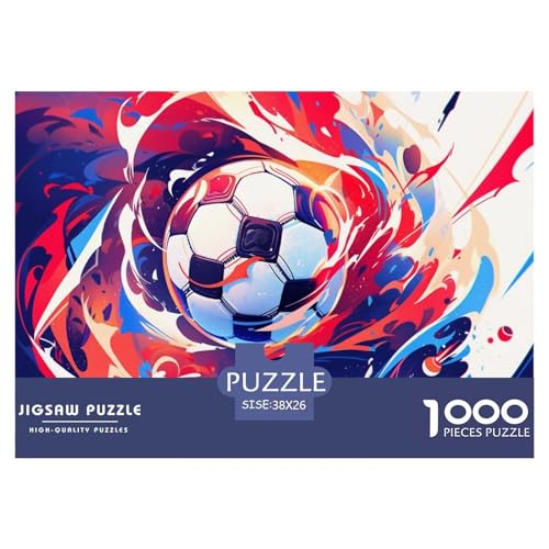 1000-teilige Fußball Geschicklichkeitsspiel Puzzles Für Erwachsen Herausforderung Spielzeug Premium Quality Geschenke Für Die Ganze Familie 38x26cm/1000pcs von UJSDVNNJJ