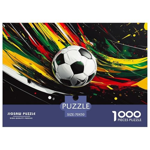 1000-teilige Fußball Geschicklichkeitsspiel Puzzles Für Erwachsen Herausforderung Spielzeug Premium Quality Stress Abbauen Für Erwachsene Und Kinder Ab 14 Jahren 70x50cm/1000pcs von UJSDVNNJJ