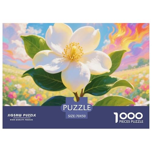 1000-teilige Gardenien Geschicklichkeitsspiel Puzzles Für Erwachsen Herausforderung Spielzeug Premium Quality Geschenke Für Die Ganze Familie 70x50cm/1000pcs von UJSDVNNJJ