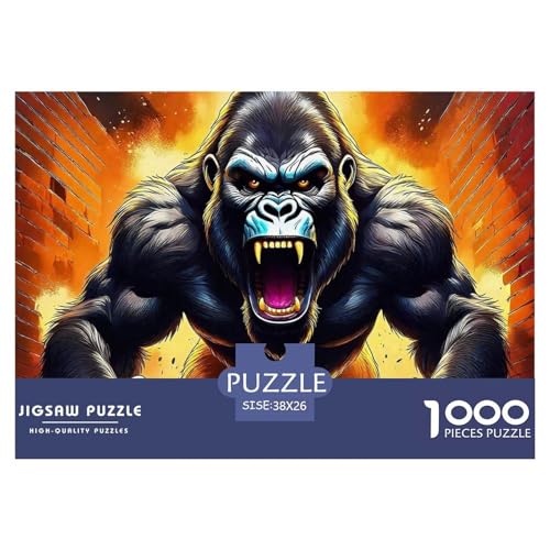 1000-teilige Gorilla Geschicklichkeitsspiel Puzzles Für Erwachsen Lernspiel Premium Quality Geschenke Für Erwachsene Und Kinder Ab 14 Jahren 38x26cm/1000pcs 1000-teilige Gorilla Geschicklichkeitsspiel Puzzles Für Erwachsen Lernspiel Premium Quality Geschenke Für Erwachsene Und Kinder Ab 14 Jahren 38x26cm/1000pcs von UJSDVNNJJ