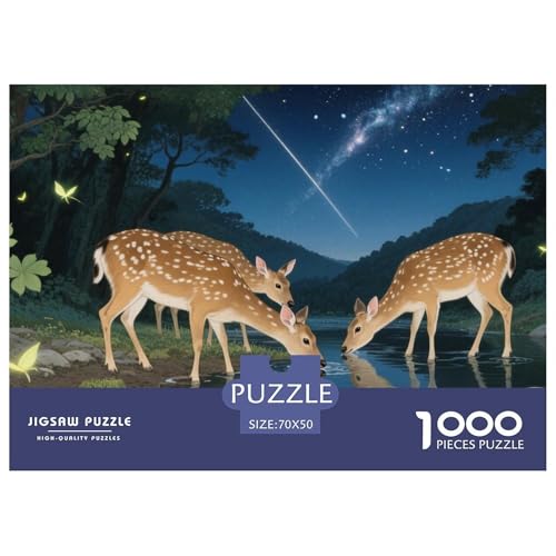 1000-teilige Große Wildtiere Pädagogisches Spiel Löwen Puzzles Für Erwachsen Lernspiel Premium Quality Stress Abbauen Für Erwachsene Und Kinder Ab 14 Jahren 70x50cm/1000pcs von UJSDVNNJJ