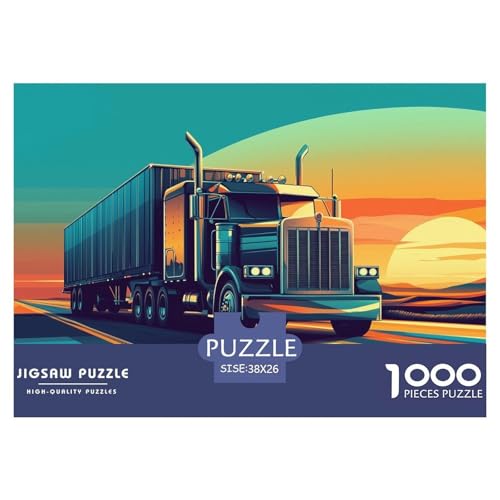1000-teilige Großer LKW Geschicklichkeitsspiel Puzzles Für Erwachsen Herausforderung Spielzeug Premium Quality Geschenke Für Erwachsene Und Kinder Ab 14 Jahren 38x26cm/1000pcs von UJSDVNNJJ