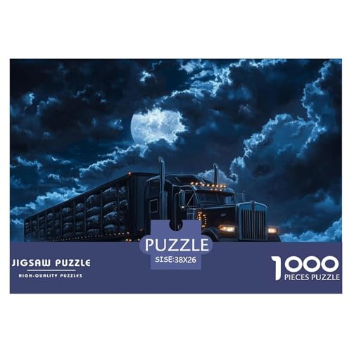 1000-teilige Großer LKW Pädagogisches Spiel Puzzles Für Erwachsen Lernspiel Premium Quality Geschenke Für Die Ganze Familie 38x26cm/1000pcs von UJSDVNNJJ