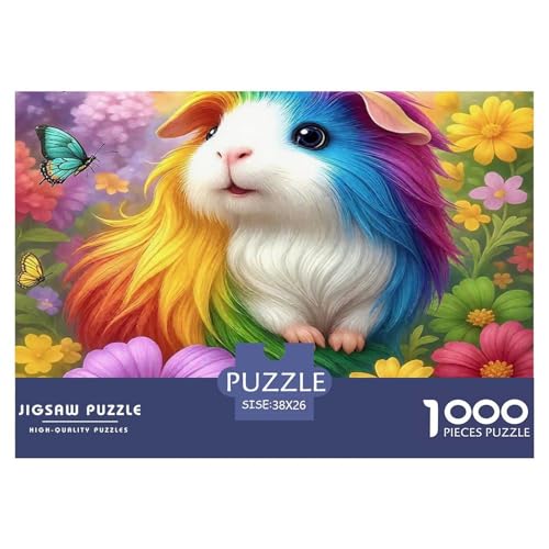 1000-teilige Guineeschwein Geschicklichkeitsspiel Puzzles Für Erwachsen Lernspiel Premium Quality Geschenke Für Erwachsene Und Kinder Ab 14 Jahren 38x26cm/1000pcs von UJSDVNNJJ