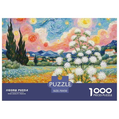 1000-teilige Gypsophila Geschicklichkeitsspiel Puzzles Für Erwachsen Herausforderung Spielzeug Premium Quality Geschenke Für Die Ganze Familie 70x50cm/1000pcs von UJSDVNNJJ