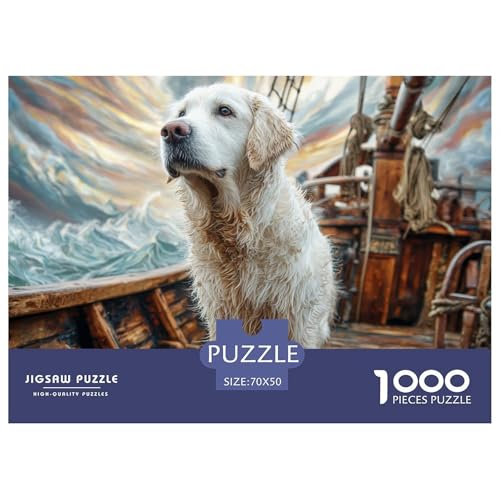 1000-teilige Haustierhund Geschicklichkeitsspiel Puzzles Für Erwachsen Herausforderung Spielzeug Premium Quality Geschenke Für Die Ganze Familie 70x50cm/1000pcs von UJSDVNNJJ