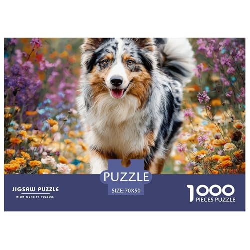 1000-teilige Haustierhund Geschicklichkeitsspiel Puzzles Für Erwachsen Herausforderung Spielzeug Premium Quality Geschenke Für Die Ganze Familie 70x50cm/1000pcs von UJSDVNNJJ