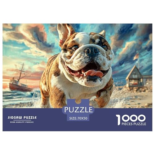 1000-teilige Haustierhund Geschicklichkeitsspiel Puzzles Für Erwachsen Herausforderung Spielzeug Premium Quality Geschenke Für Die Ganze Familie 70x50cm/1000pcs von UJSDVNNJJ