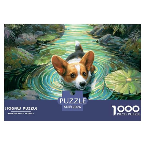 1000-teilige Haustierhund Geschicklichkeitsspiel Puzzles Für Erwachsen Lernspiel Premium Quality Geschenke Für Erwachsene Und Kinder Ab 14 Jahren 38x26cm/1000pcs von UJSDVNNJJ