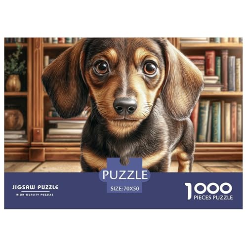1000-teilige Haustierhund Geschicklichkeitsspiel Puzzles Für Erwachsen Lernspiel Premium Quality Geschenke Für Erwachsene Und Kinder Ab 14 Jahren 70x50cm/1000pcs von UJSDVNNJJ